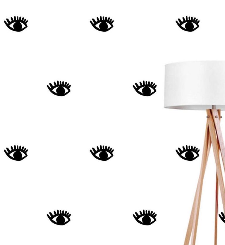 papier peint noir et blanc mur salon chambre lampadaire bois blog décoration intérieure