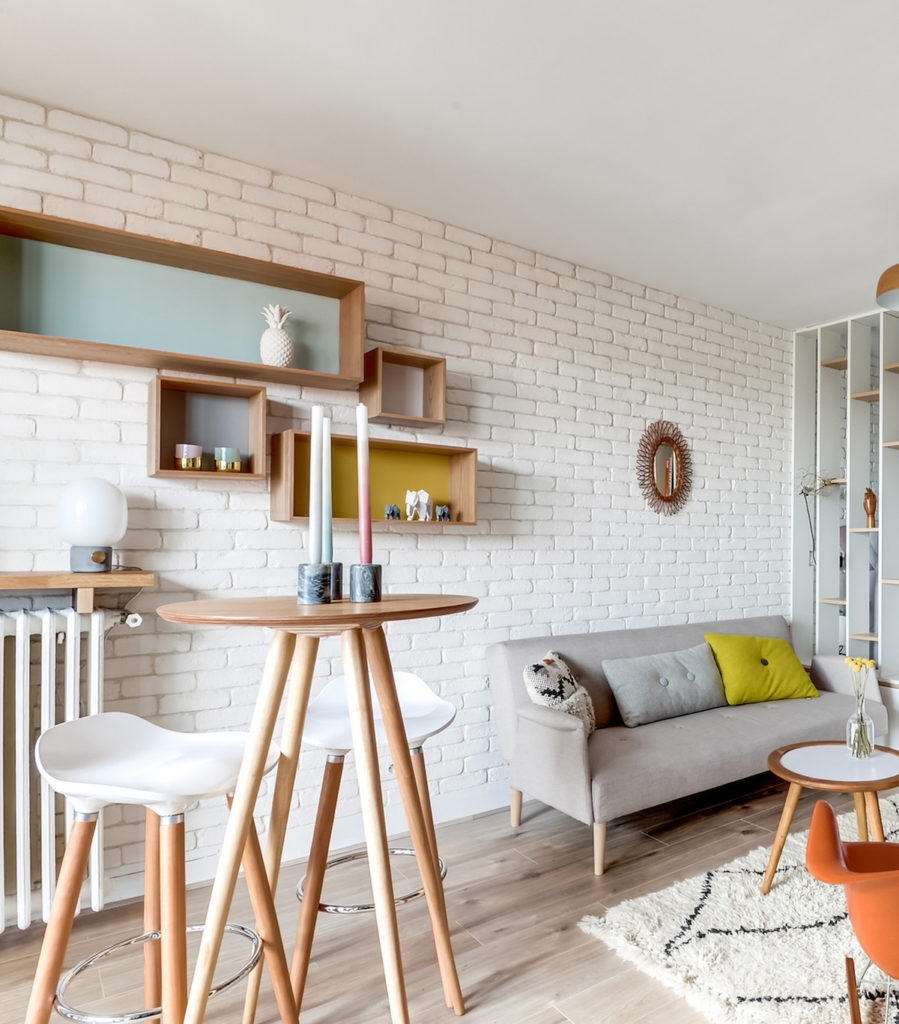 studio étudiant 25m2 salon lumineux style scandi new yorkais blog déco