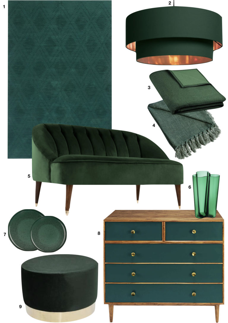 déco maison intérieur velours laiton pour salon cuisine moderne