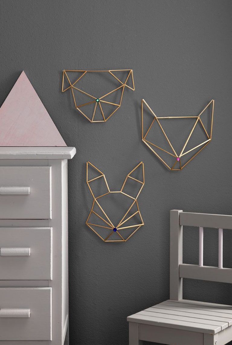 décoration murale pour chambre enfant chien chat lapin