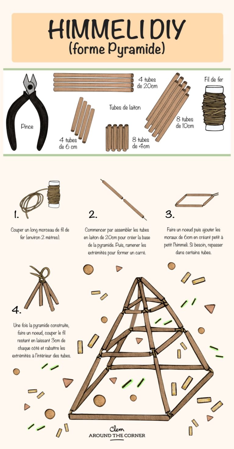 himmeli diy forme pyramide décoration scandinave - blog déco - clem around the corner