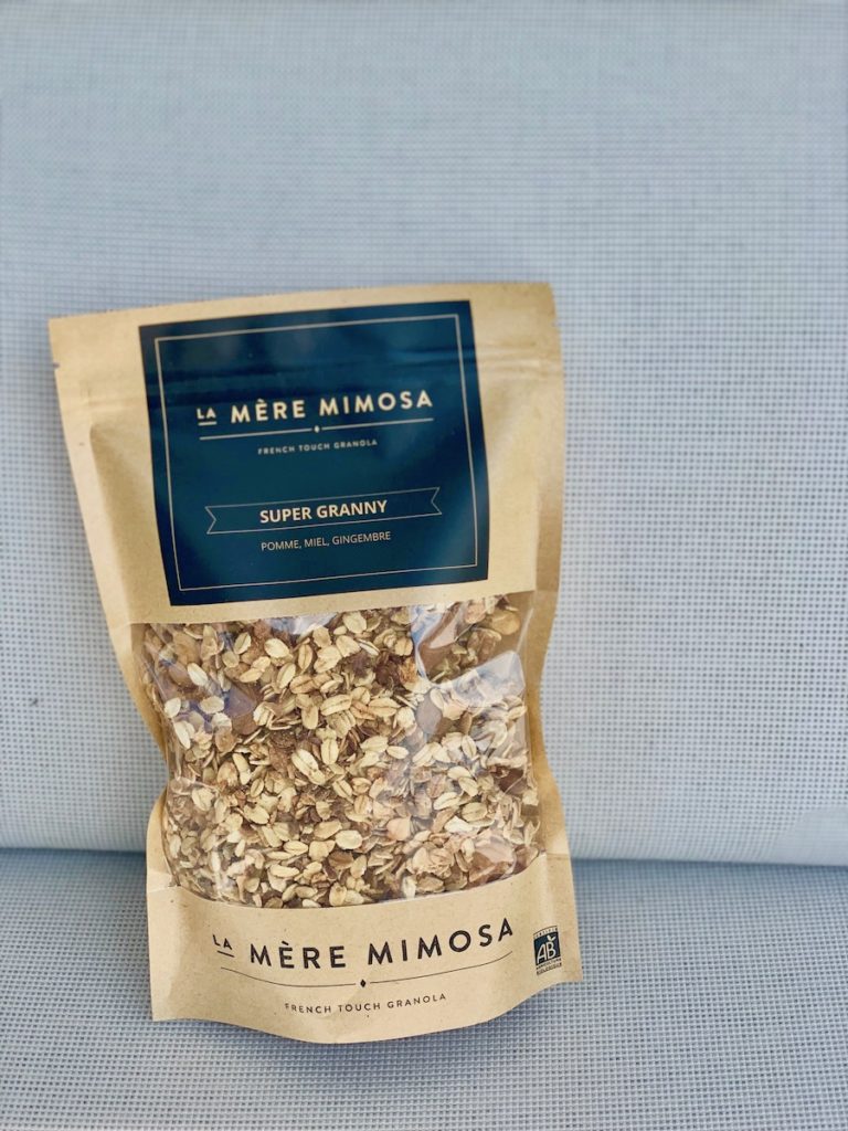 petit déjeuner granola super granny pomme miel gingembre la mère mimosa clematc