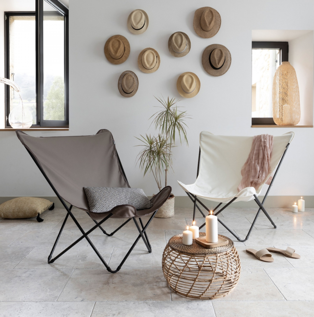 fauteuil design pop up xl kaki Lafuma mobilier intérieur et extérieure design et confortable - blog déco - clematc