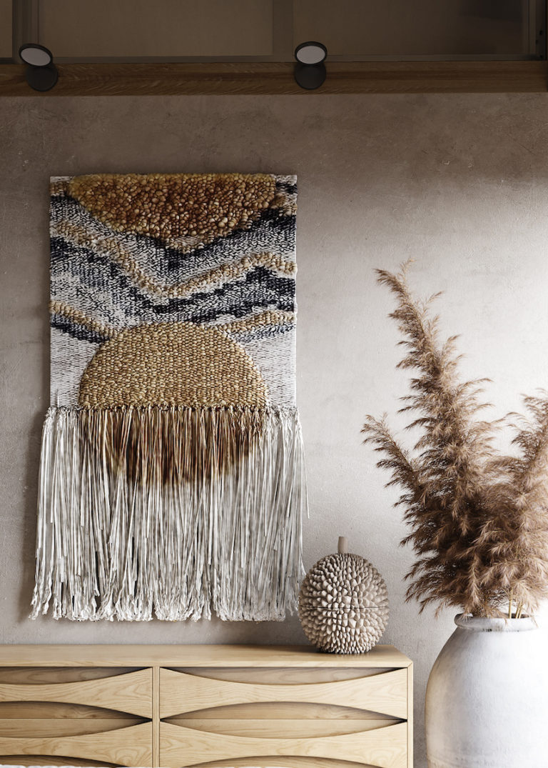 visite déco plantes fleurs séchées hall entrée ambiance zen - blog déco - clemaroundthecorner