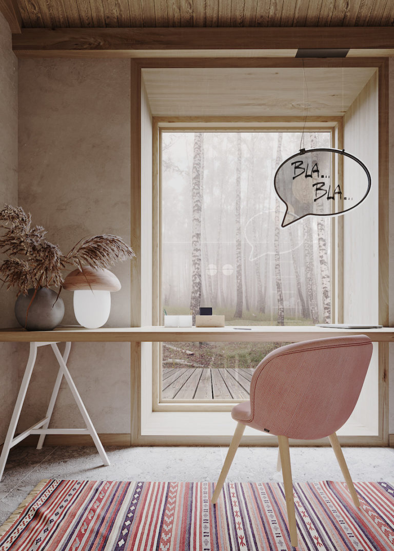 chambre enfant maison du silence ambiance zen bureau fenêtre déco décoration intérieure