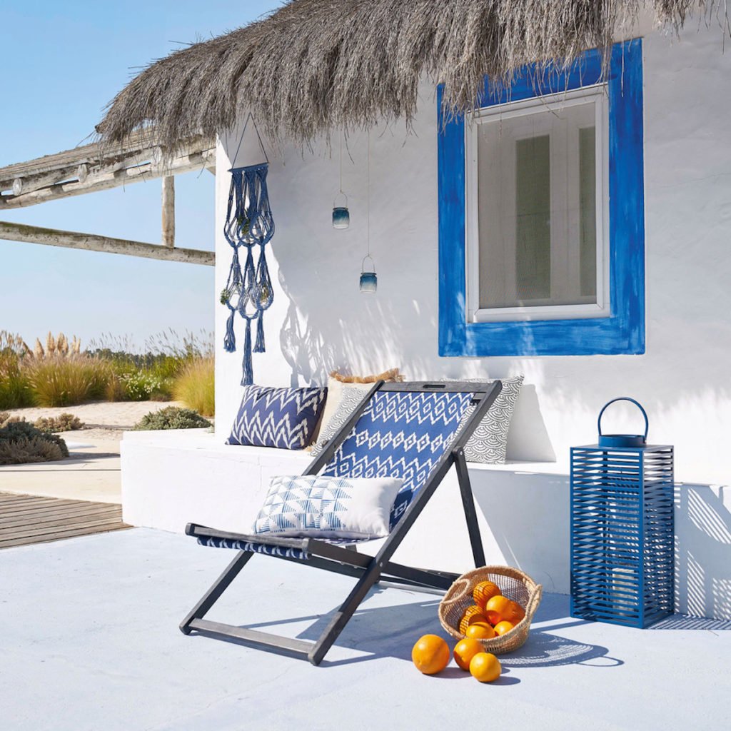 déco extérieure grèce bleu et blanc bord de mer tendance jardin terrasse mobilier outdoor maisons du monde test avis