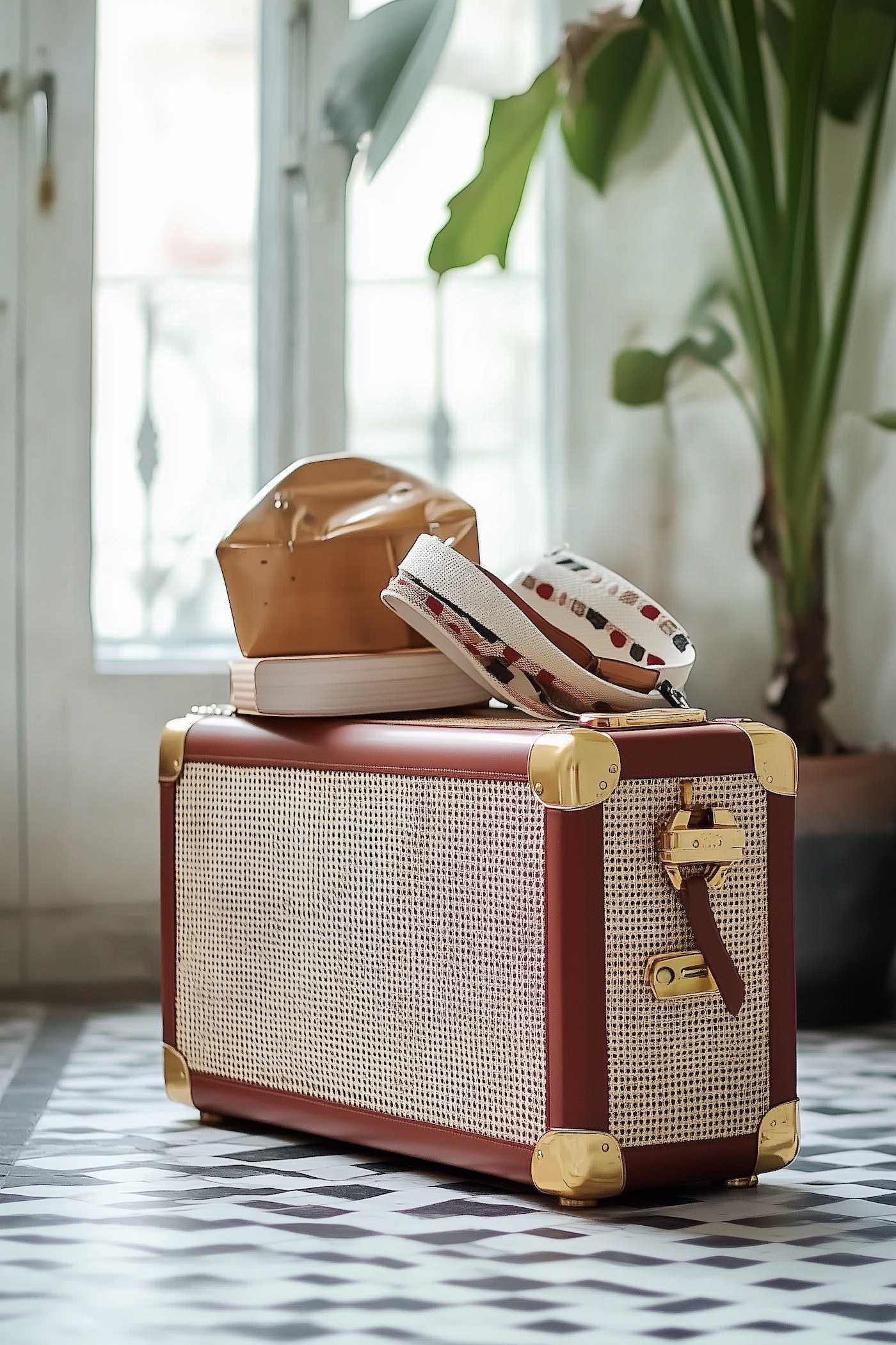 Personnaliser bagage valise vintage rangement original