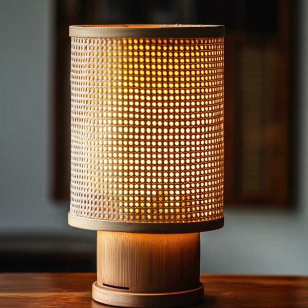 cannage diy lampe bois retro lampe - blog déco