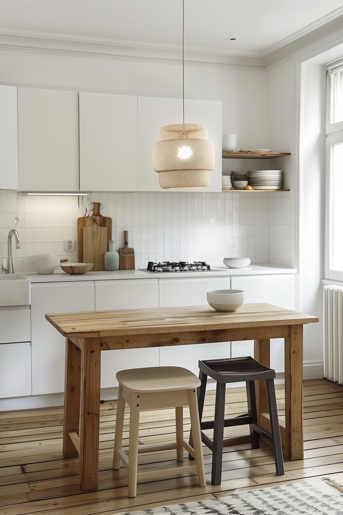 cuisine ouverte sur salon ikea blanche - blog déco clem around the corner