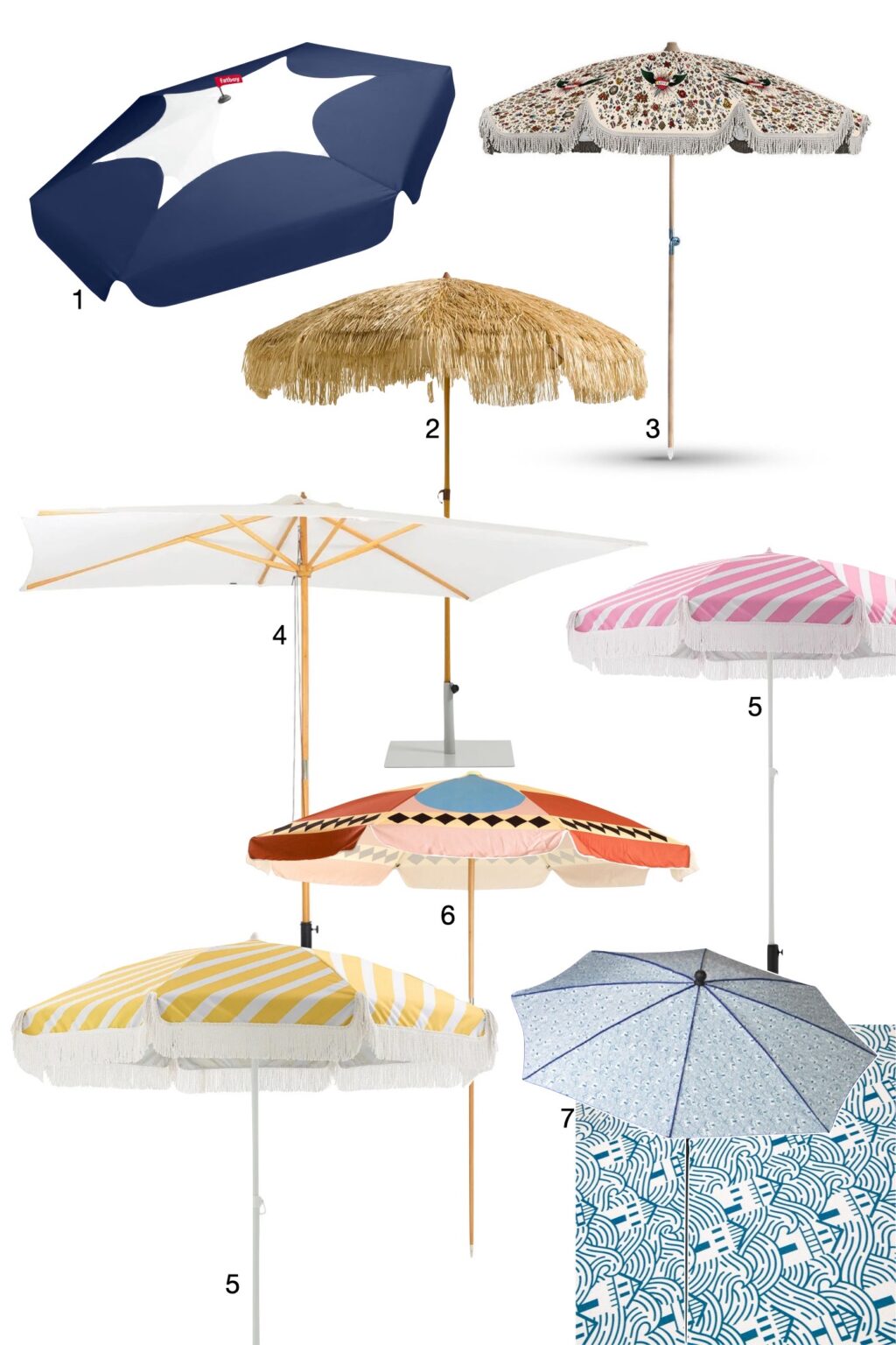 parasol coloré original motif joyeux
