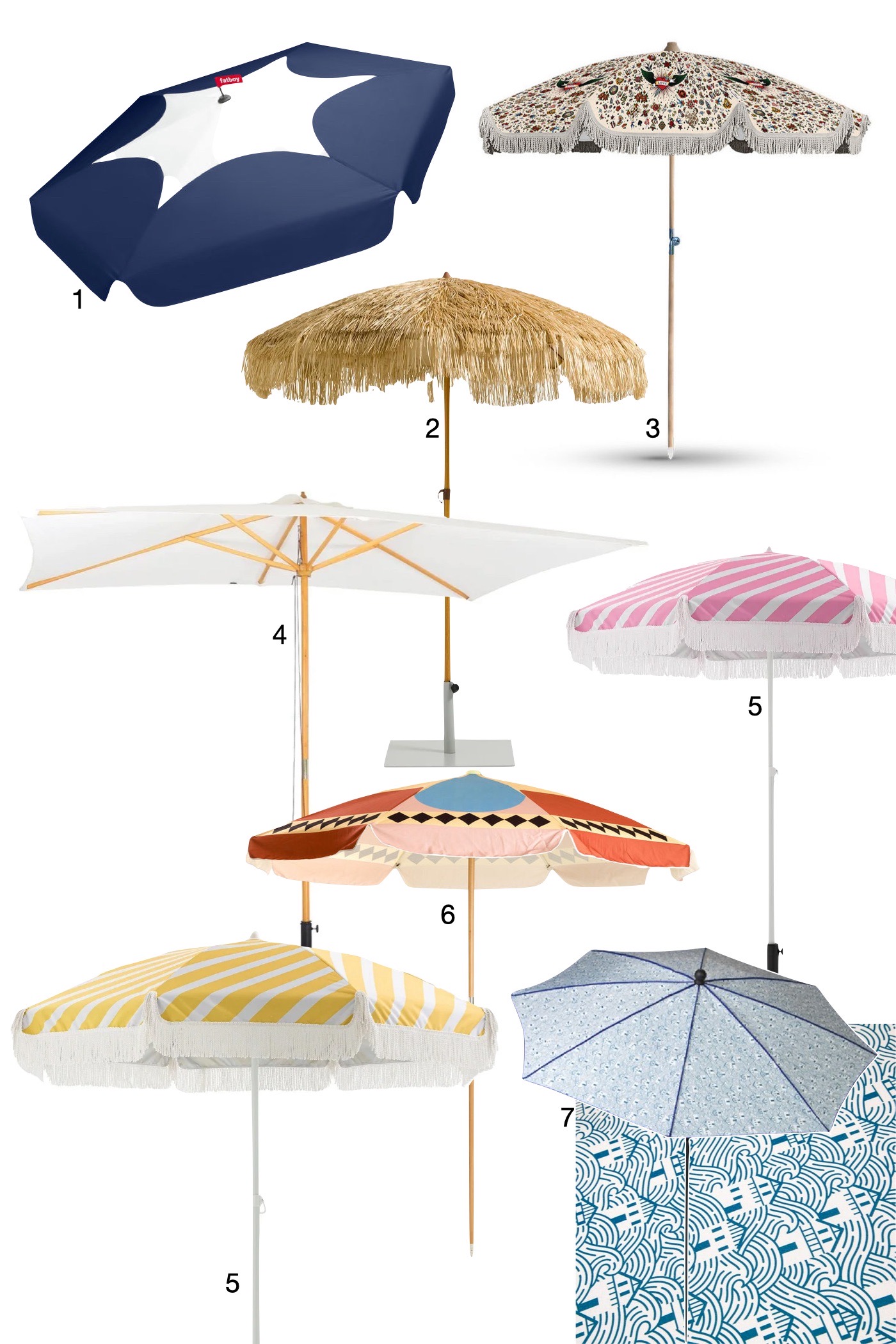 parasol coloré original motif joyeux