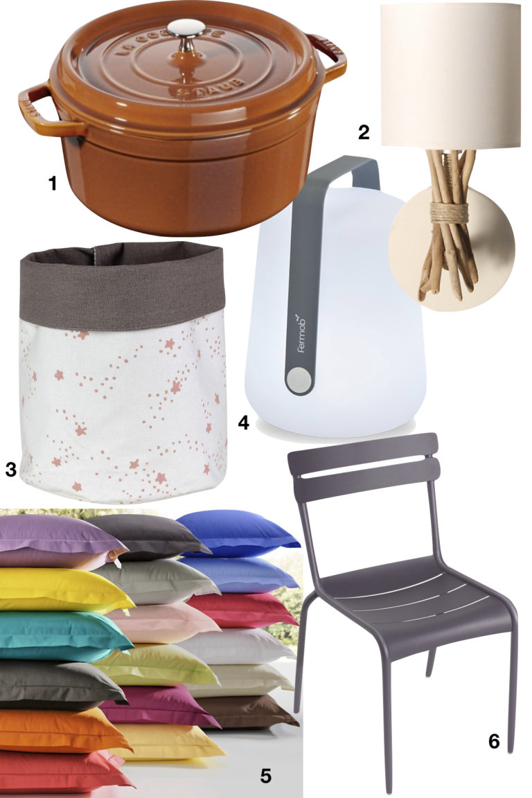 shopping liste soldes camif staub chaise fermob lampe coussin applique murale - blog déco - clemaroundthecorner
