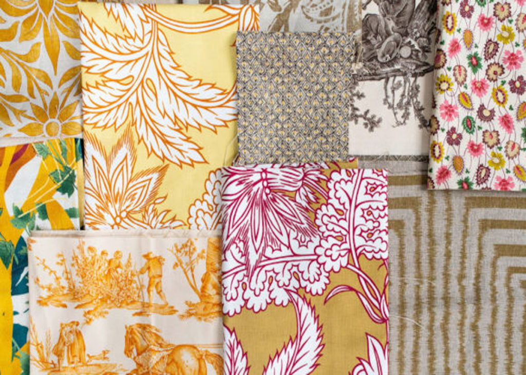 tissu toiles de mayenne motif végétal entreprise familial france - blog déco - clematc