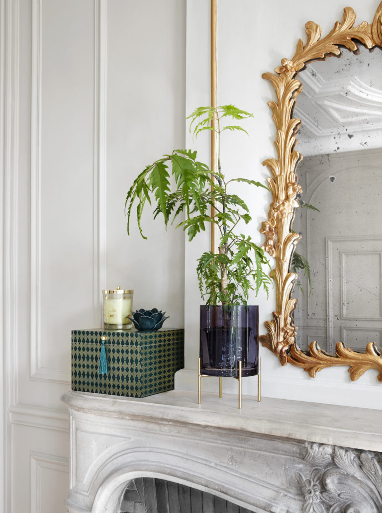 decor cheminée marbre miroir doré nouvelle collection but clem around the corner