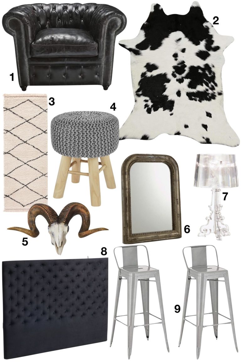 appartement noir décoration passe partout idées à retenir objets décoration - blog déco - clem around the corner