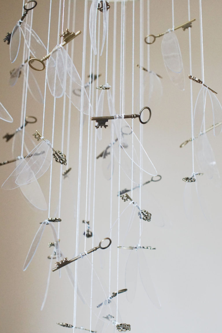 idée originale diy tuto mobile enfant adulte clé harry potter à l'école des sorciers ailes