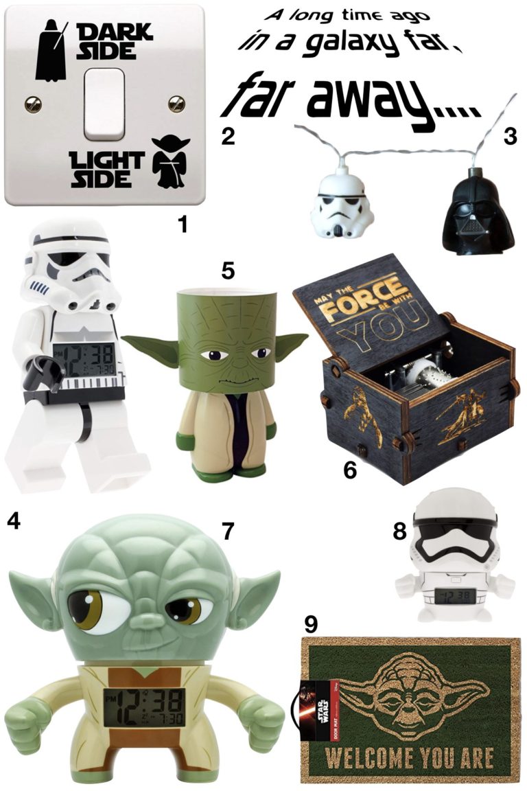 anniversaire thème star wars idée cadeau drôle yoda storm trooper dark vador - blog déco - clem around the corner