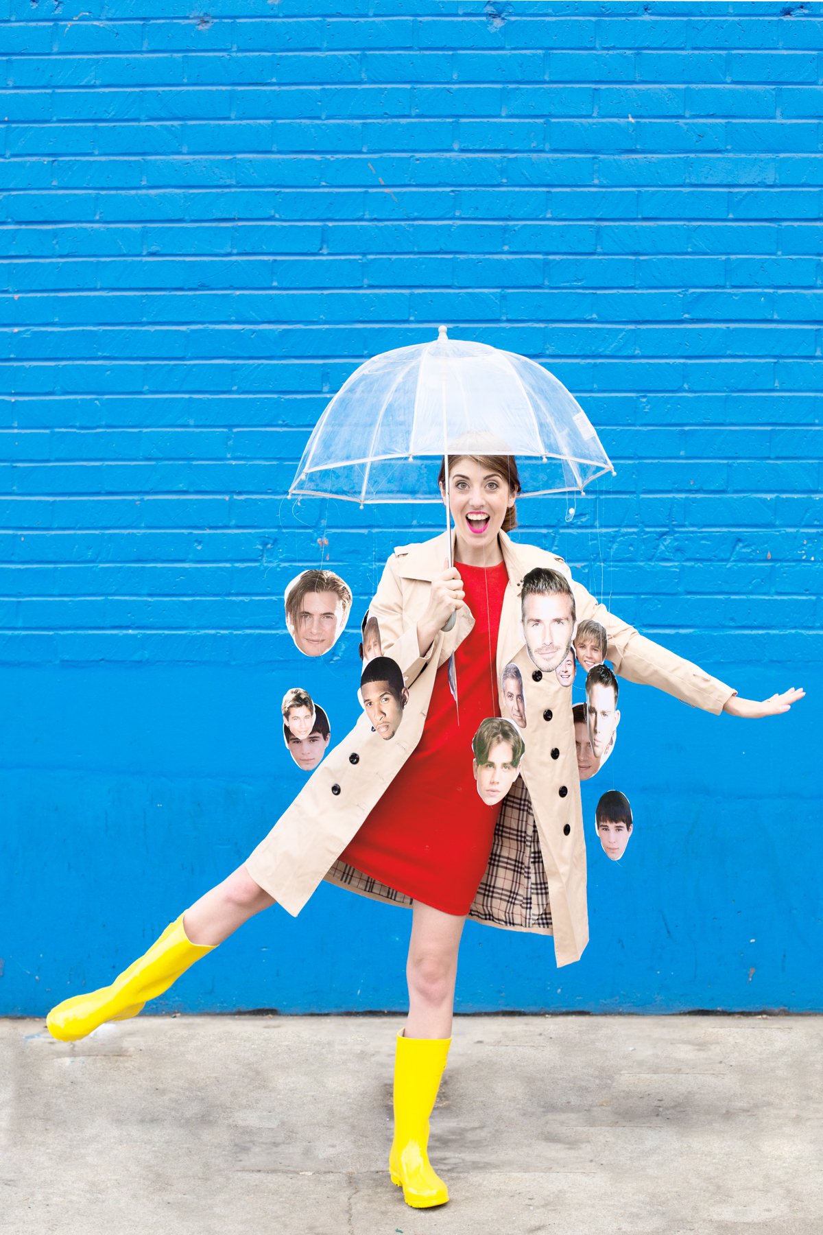 déguisement diy idée costume drôle chanson it is raining men parapluie botte en caoutchouc - blog déco - clem around the corner