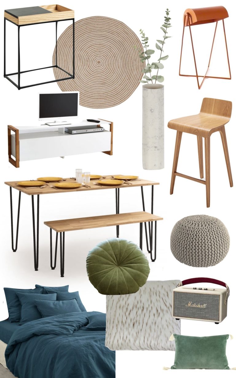 comment bien meubler studio 25m2 - blog déco - clem around the corner