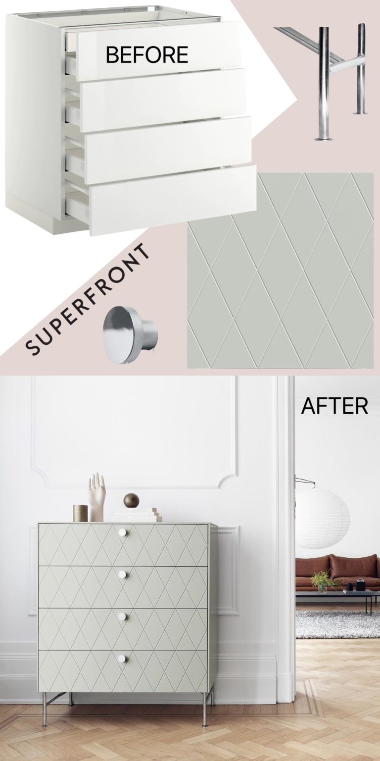ikea hack commode superfront avis avant après - blog déco design - clem around the corner