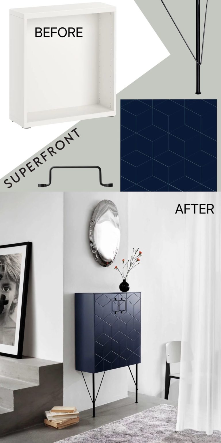 ikea hack besta superfront avis avant après - blog déco design - clem around the corner