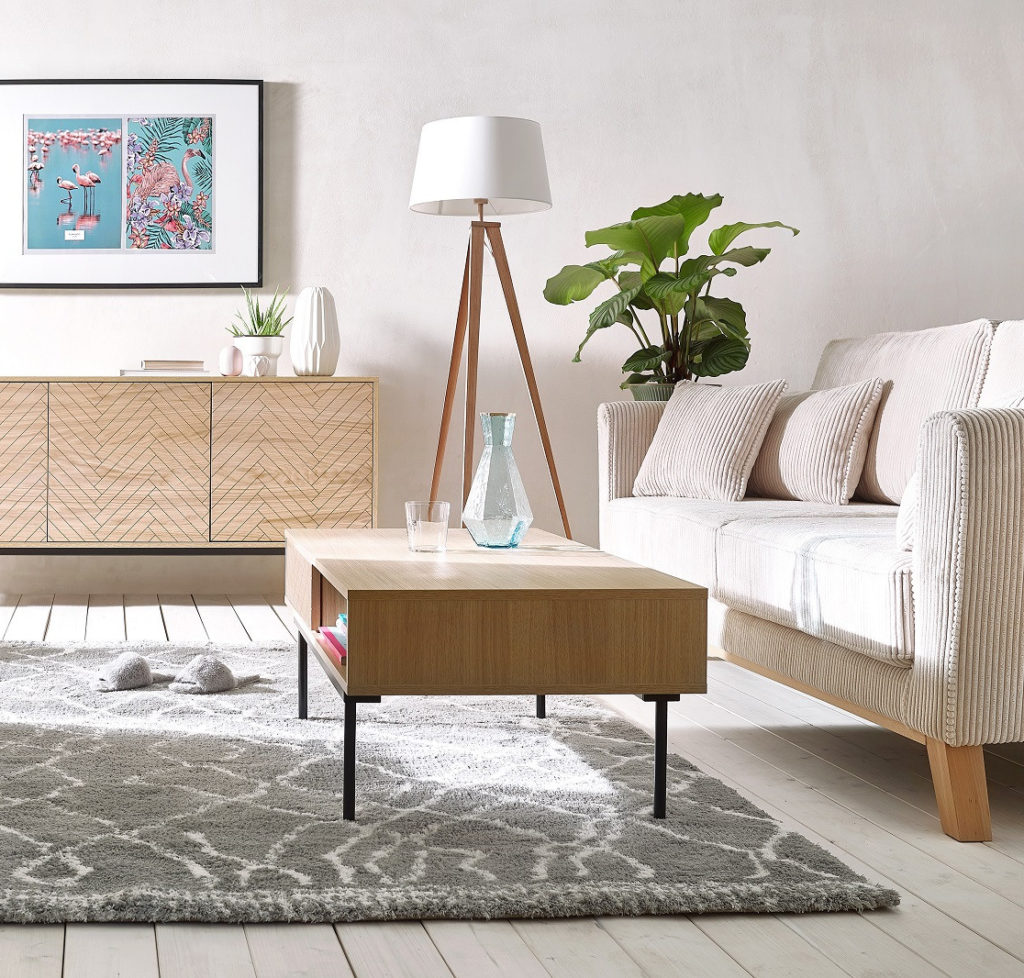 comment sélectionner meuble salon assise droit velours cotelé blanc beige scandinave