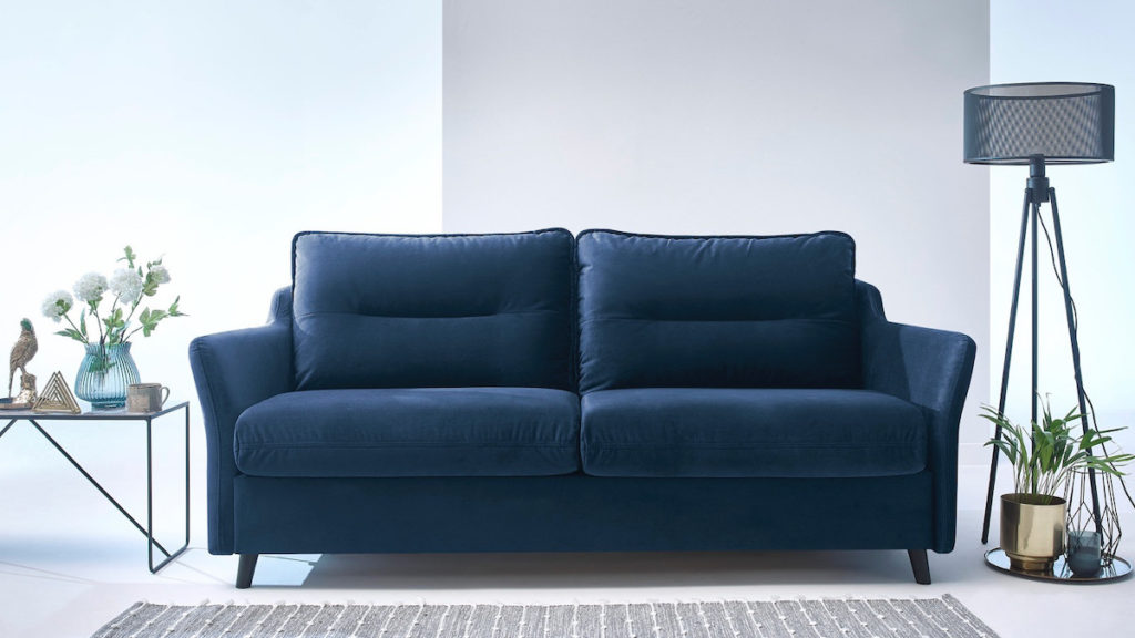 comment choisir son canapé droit lit ouverture express couchage quotidien velours bleu nuit