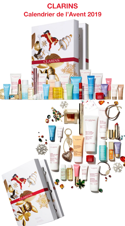 avis contenu détail calendrier avent 2019 femme beauté clarins