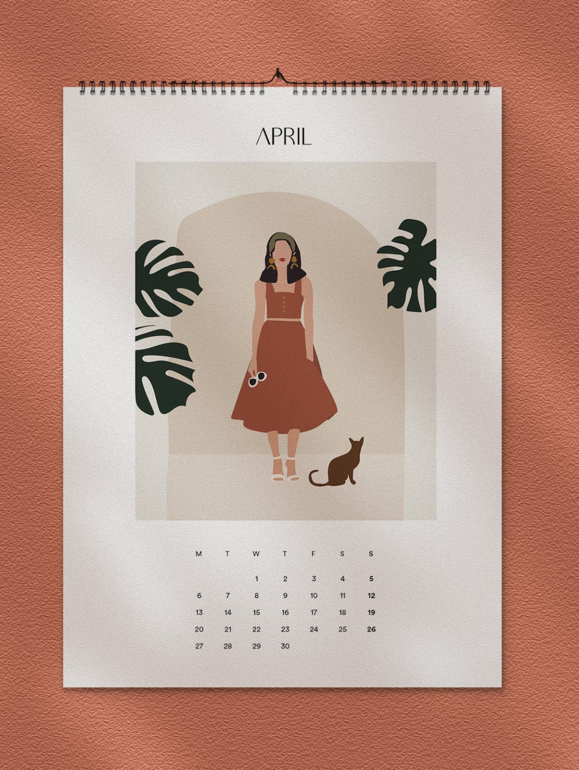 calendrier 2020 original style méditerranéen terracotta blog déco clematc