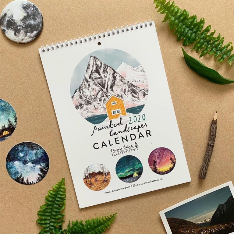 blog déco clemaroundthecorner calendrier peinture paysage ciel univers