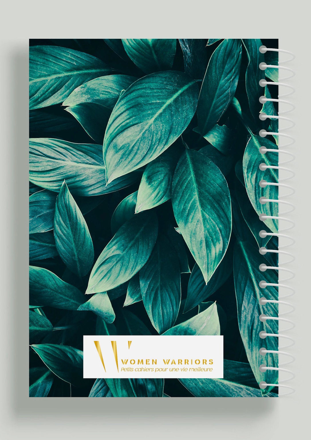 agenda feuille tropicale modèle spiral