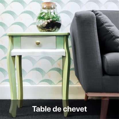 table de chevet tie and dye tutoriel - blog diy création déco - clem around the corner