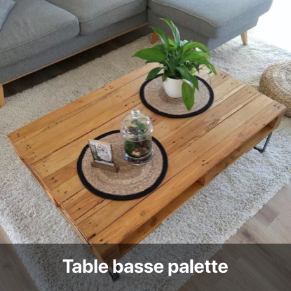 table basse palette tutoriel - blog diy création déco - clem around the corner