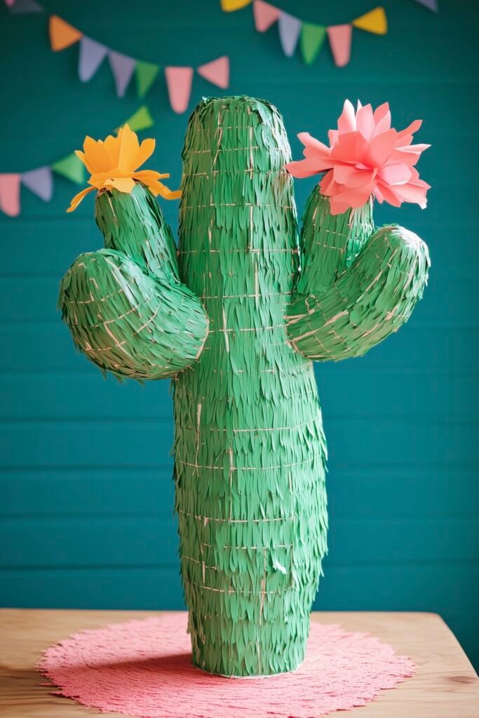 cactus déco papier diy - blog famille