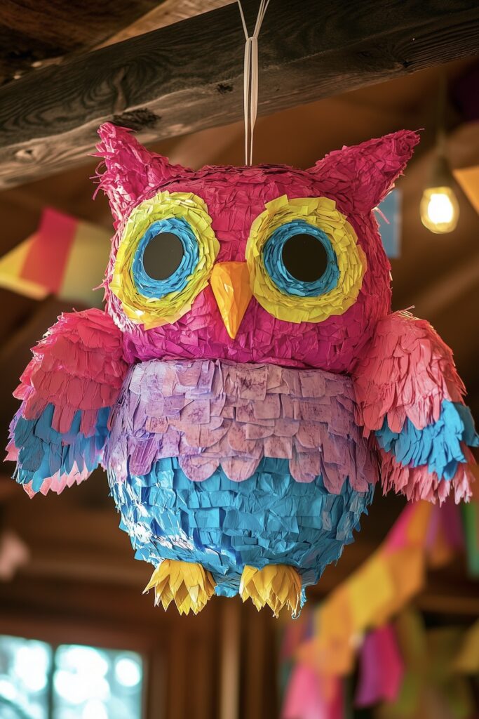 diy chouette hibou 3d papier crépon