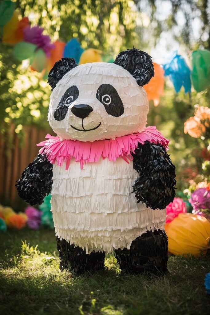 diy piñata déco anniversaire panda