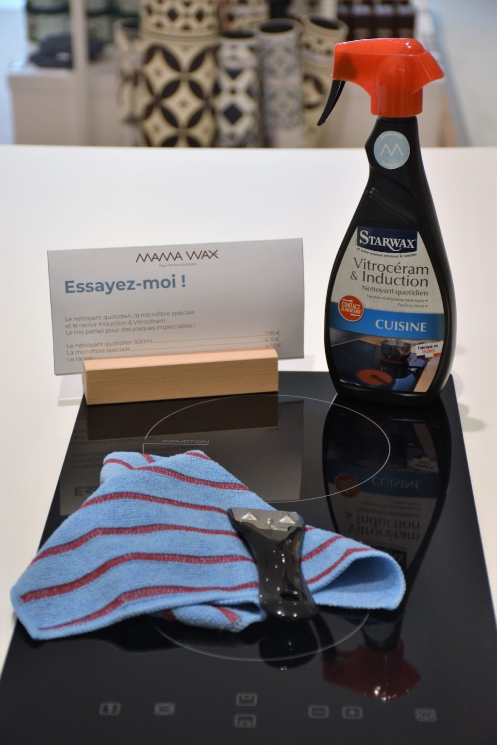 test produit nettoyage starwax mama wax vitrocéramique plaque induction nettoyant crème
