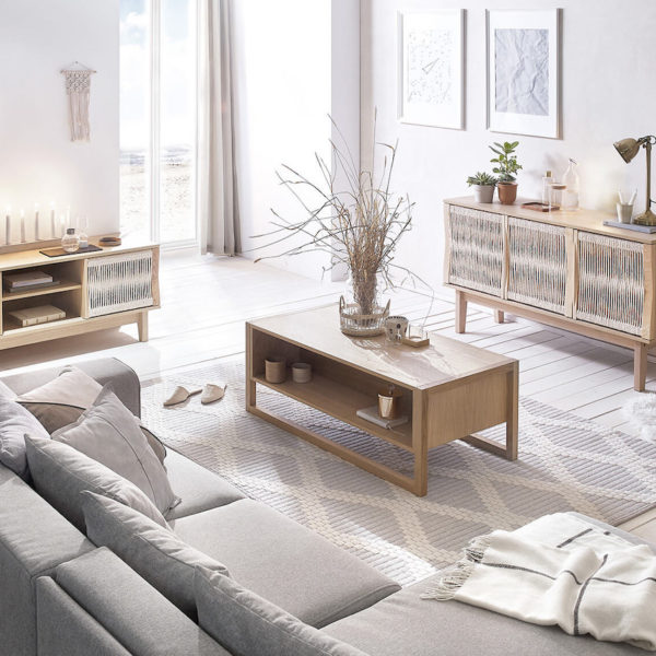 meuble tv salon design mobilier épuré - blog déco - clematc