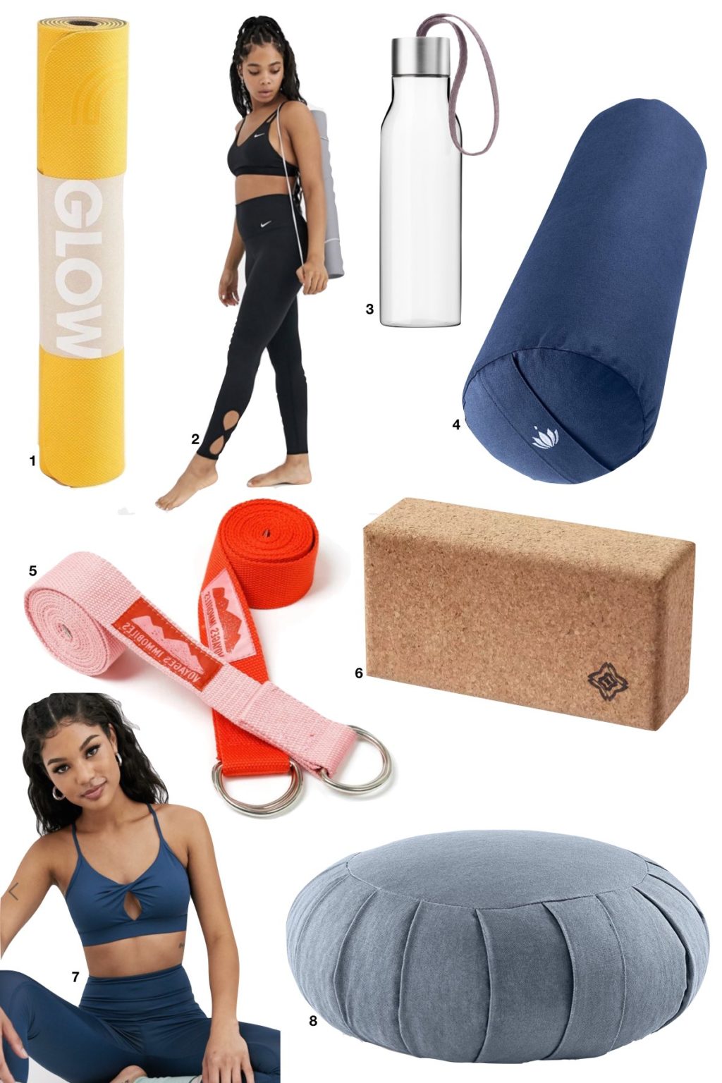 accessoire matériel débuter débutant yoga - blog clem around the corner