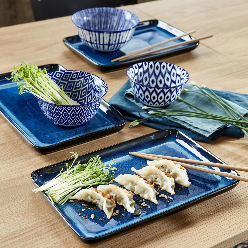 soldes hiver 2020 chez la redoute collection vaisselle bleue moderne japonaise