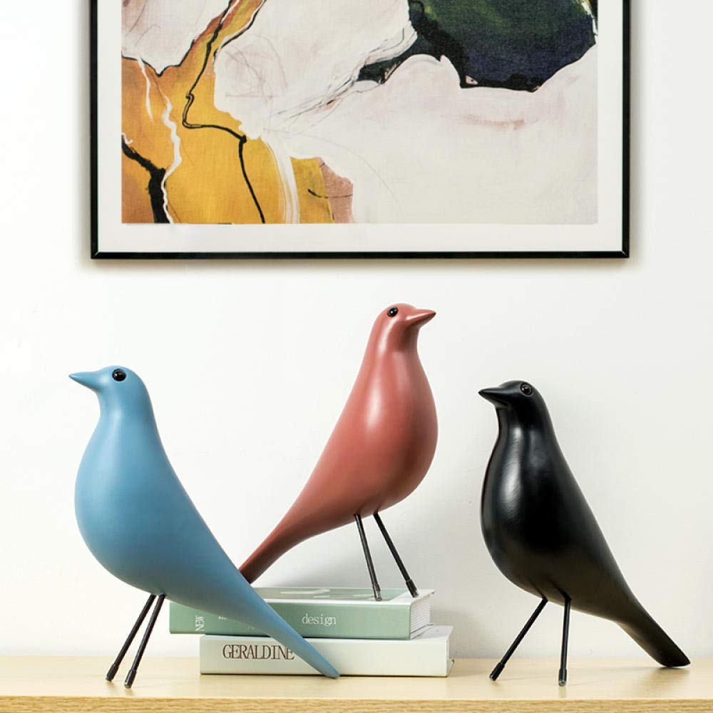 déco oiseau statuette corbeau bois noir bleu terracotta design - blog décoration - clem around the corner