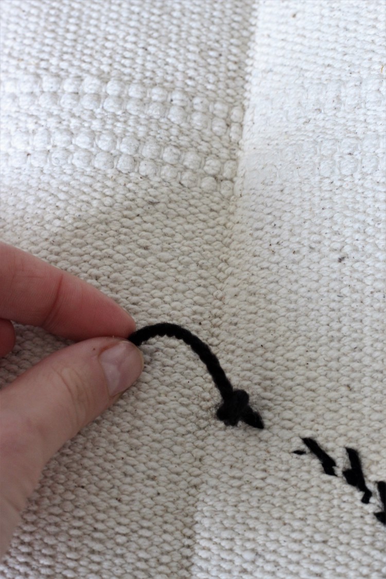 noeud couture fait travaux broderie explication pas à pas