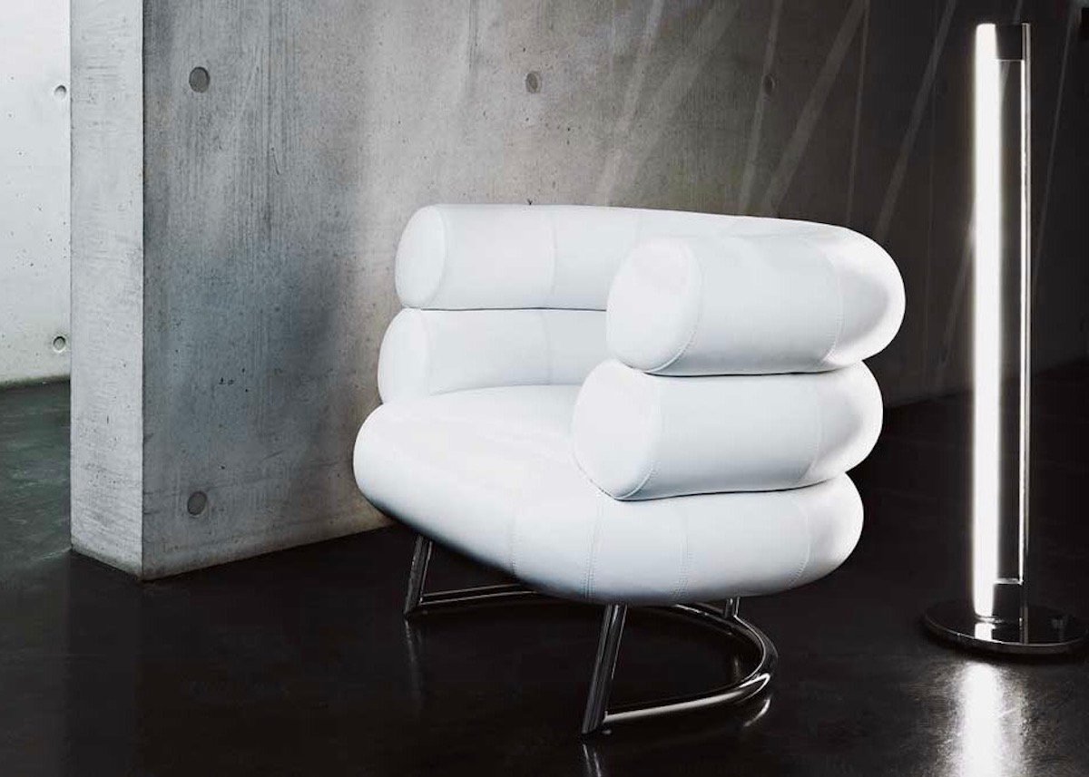 salon chaise assise icone design cuir blanc - blog déco - clemaroundthecorner