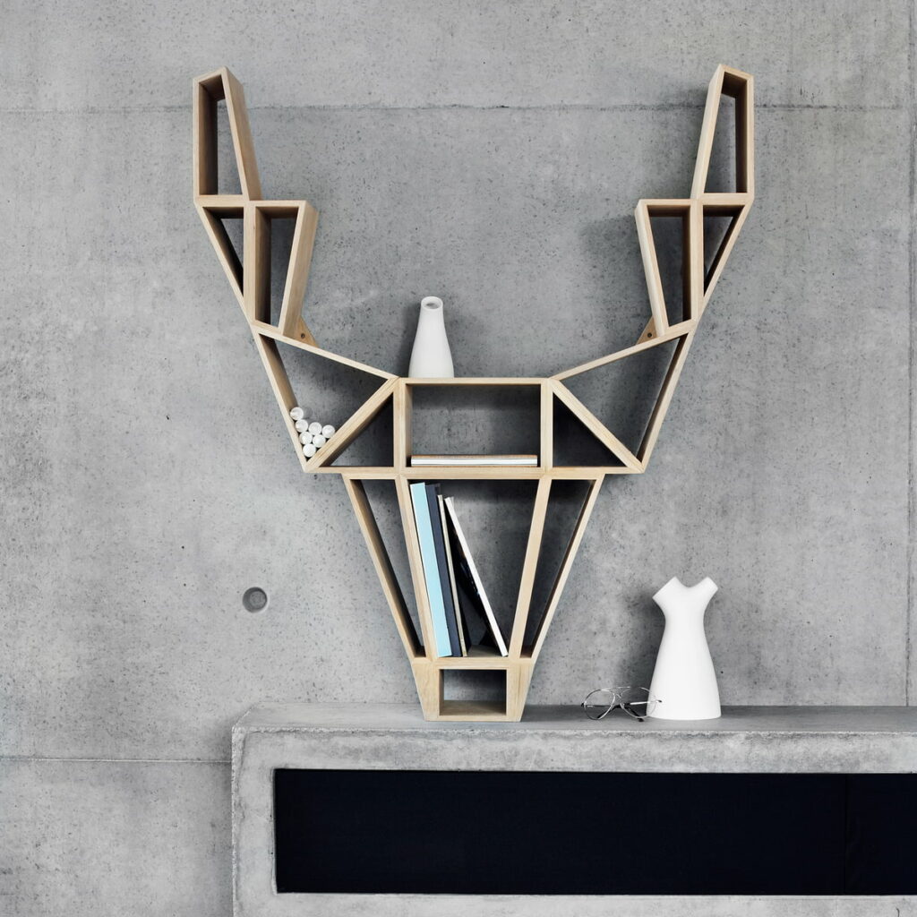 bedesign étagère tête silhouette cerf designer Finlande - blog déco - clem around the corner