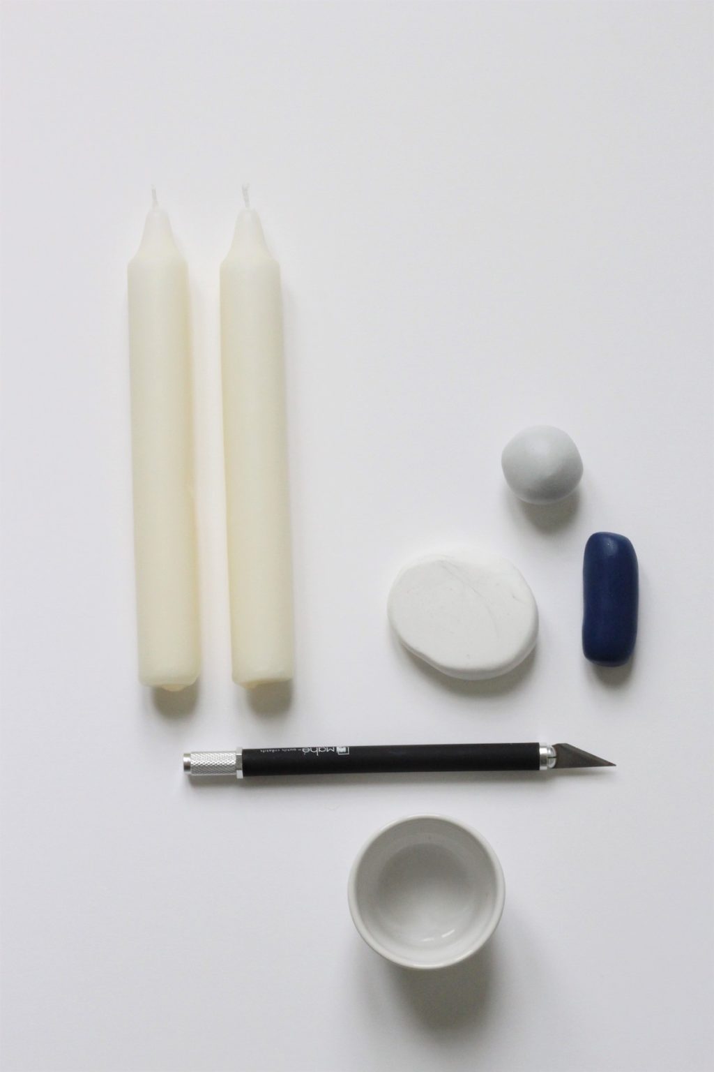 comment fabriquer bougeoir style scandinave décoration en pate fimo