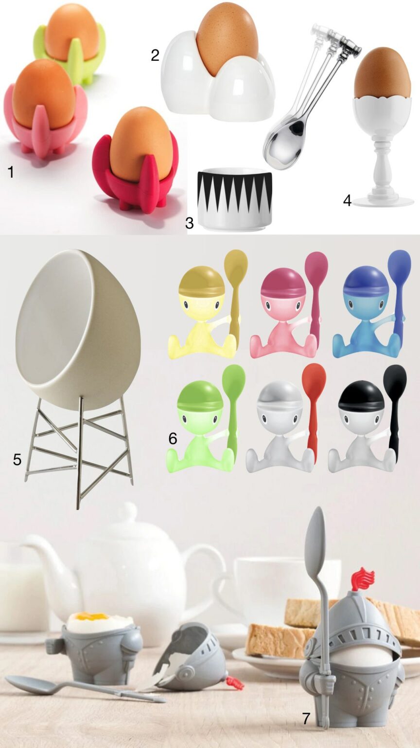 coquetier rigolo original enfant bonhomme plastique - blog déco - clem around the corner