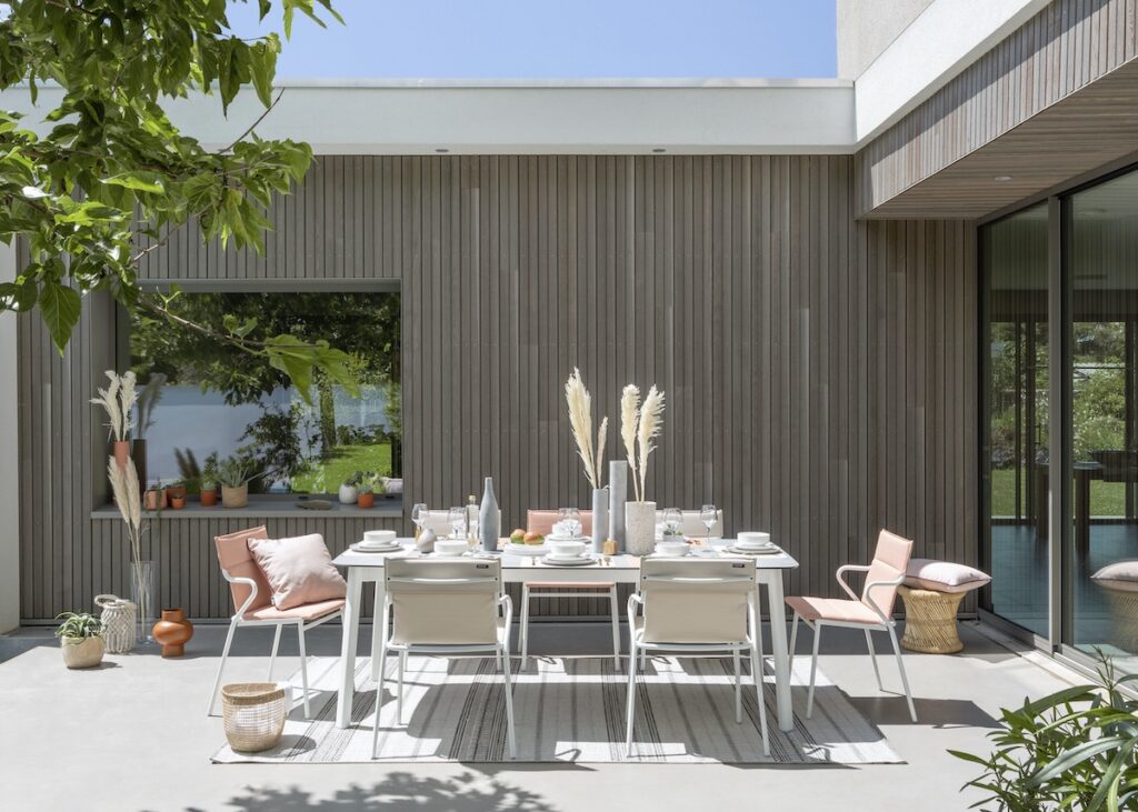 décoration couleur pastel salon de jardin made in France herbe pampa
