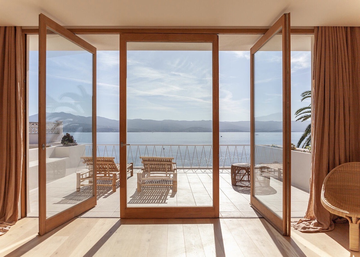 maison de vacances à Ajaccio terrasse chambre vue sur mer