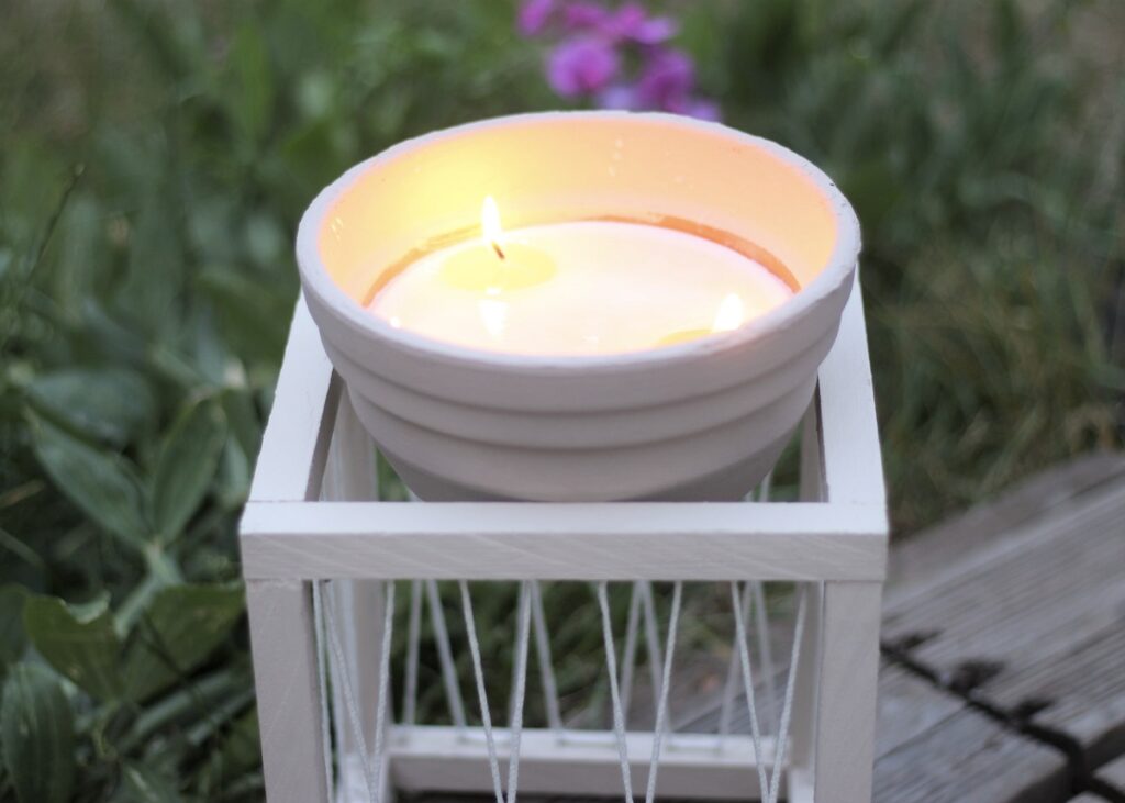 diy support extérieur pour plante bougie - blog création déco - clem around the corner