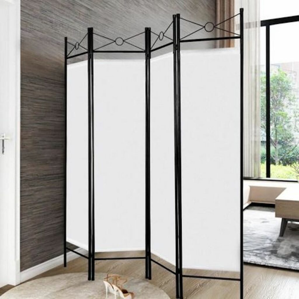 délimiter une entrée dans un salon paravent intérieur séparateur cloison pliable